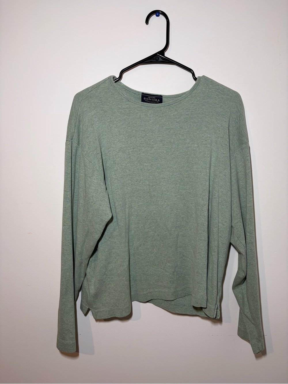 Sonoma Sage Green Crew Neck Lightweight Sweater